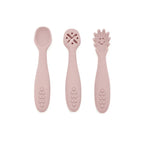 Kit 3 Colheres de Silicone Infantil para Introdução Alimentar
