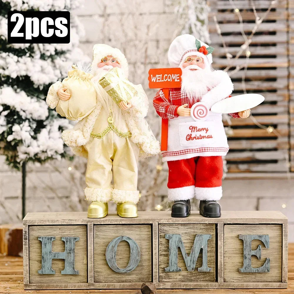 Boneco Papai Noel 30cm para Decoração de Natal