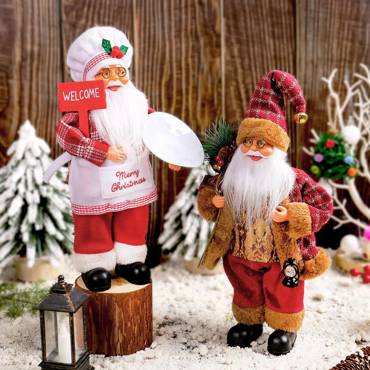 Boneco Papai Noel 30cm para Decoração de Natal