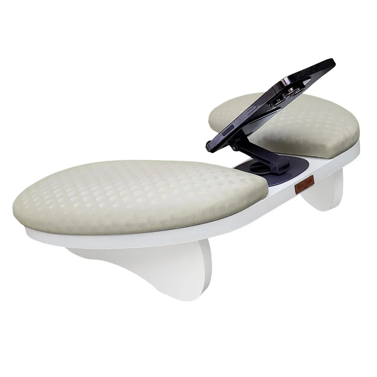 Apoio de Braço Delta Pro c/ Suporte de Celular Integrado Metal Ajustável 360°